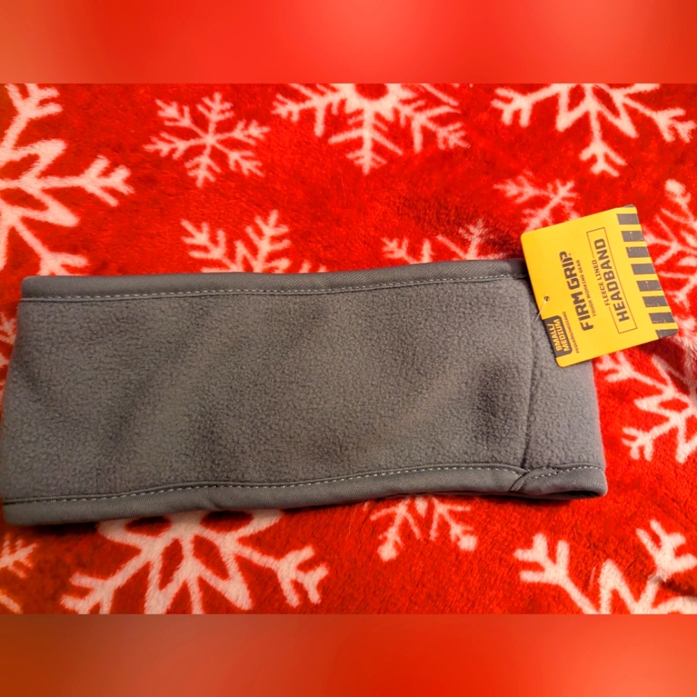 Fleece Headband Gray Unisex